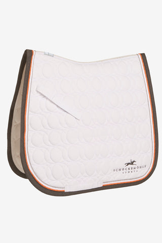 Dressuur Schabrak Air Cool Wit/Oranje