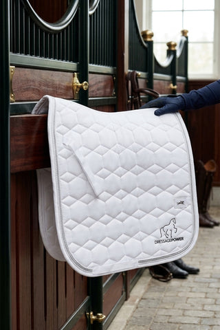 Dressage Saddle Pad Dressagepower High Density White