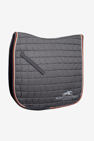 Dressage Saddle Pad Dynamite Logo Grey/Orange