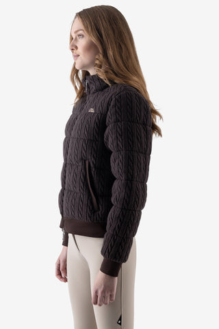 Winterjacke EQGlana Wollmix Coffee Bean