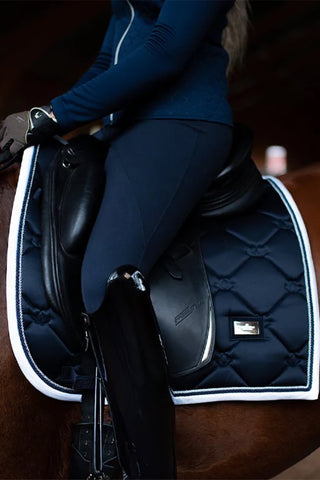 Dressurschabracke Cob Midnight White Edge