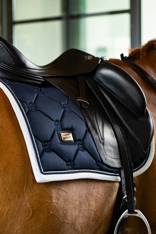 Dressurschabracke Cob Midnight White Edge