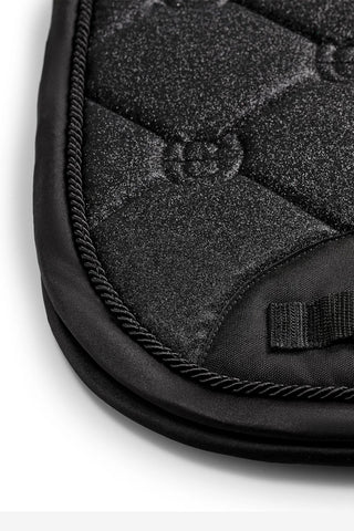 Dressage Saddle Pad All Black Glimmer