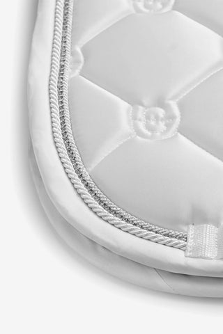 Dressage Saddle Pad Crystal Shine White