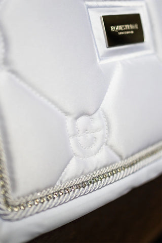 Dressage Saddle Pad Crystal Shine White