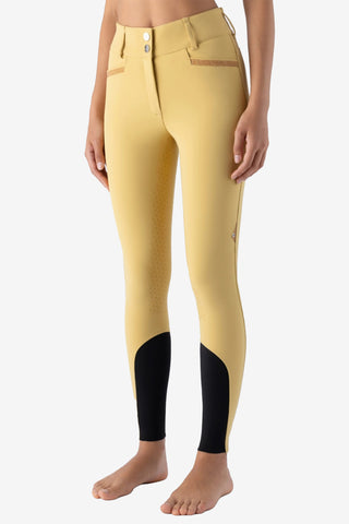 Breeches Eqcrystalef Full Grip High Khaki Stone