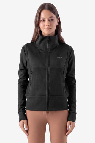 Fleece Sweatshirt Eqembres Fullzip Black