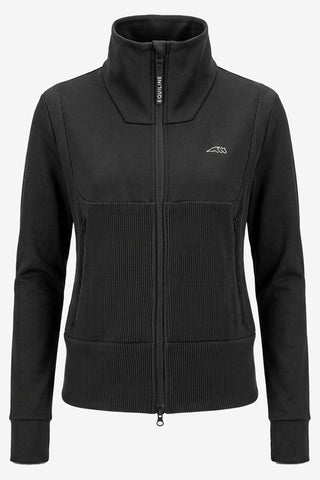 Fleece Sweatshirt Eqembres Fullzip Black