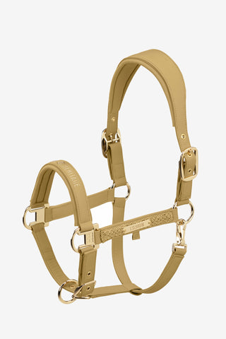 Halters Faux Leather Double Pin Her 25 Cardamom