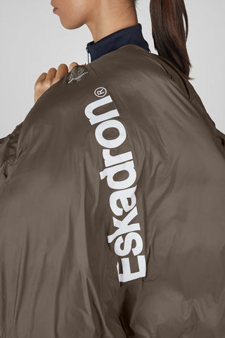 Vinterjakke Quiltet Parka Powdertaupe