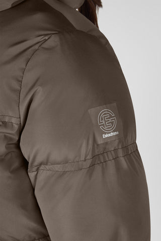 Vinterjakke Quiltet Parka Powdertaupe
