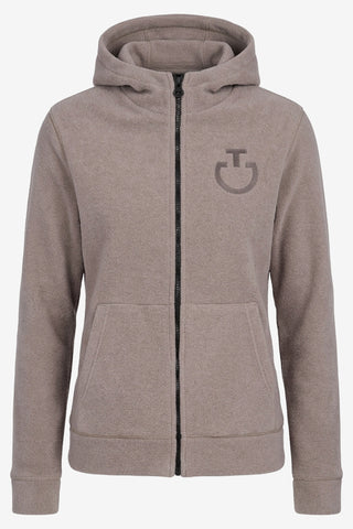 Fleeetröja Zip Hood Cipria