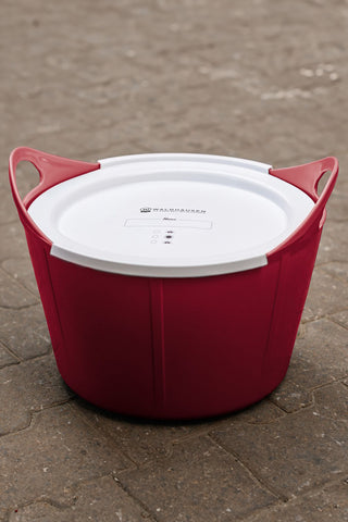 Futtereimer 17L Kirschrot