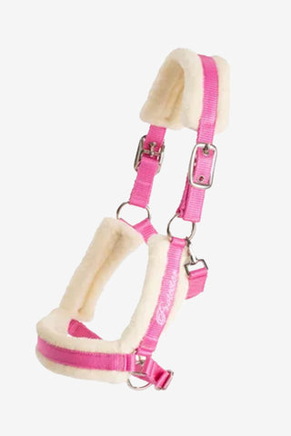 Foal Halter With Fleece Pink/Cream