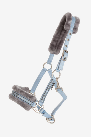 Halter with Fleece Light Blue/Grey Mini Shetland