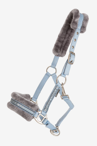 Halter with Fleece Light Blue/Grey Mini Shetland
