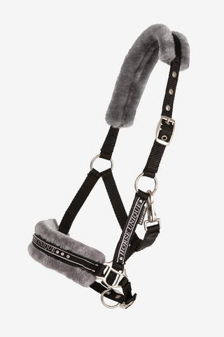 Grimma med Päls Svart/Grå Shettland