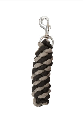 Lead Rope Cotton Black/Grey 1.5m