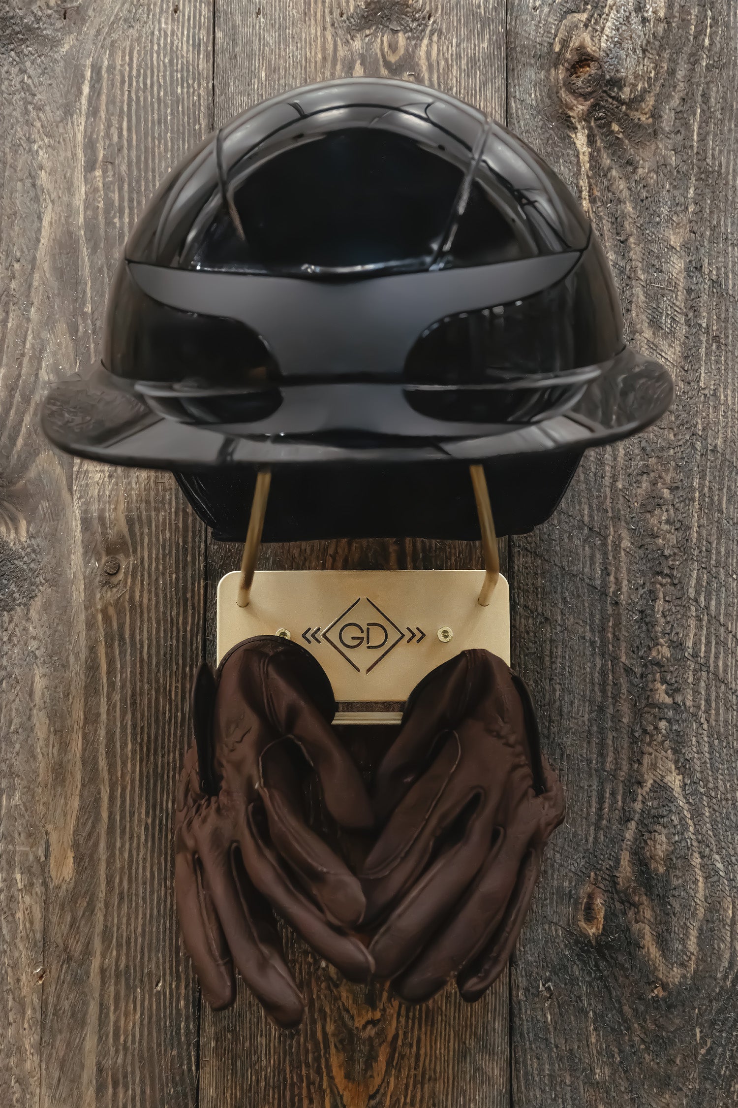 haken für fahrradhelm Helmhalter + Haken Gold – Svensk Ridsport