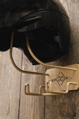 haken fahrradhelm Helmhalter + Haken Gold – Svensk Ridsport