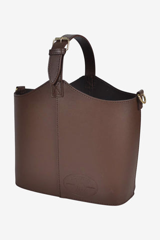 Grooming Bag Leather Small Brown