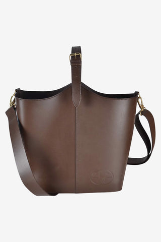 Grooming Bag Leather Large Brown