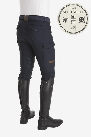 Isak Lancelot Cargo Knäskodda Herr Ridbyxor Marin