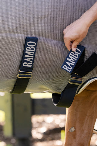Couverture anti-mouches Rambo Protector Discfront Argent/Marine