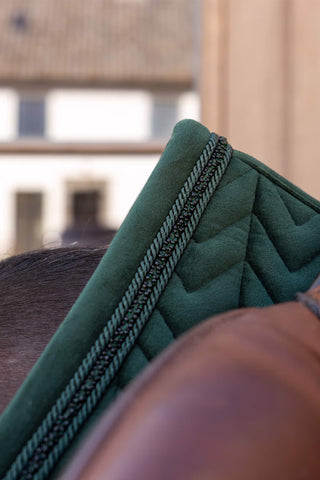 Hoppschabrak Velvet Mini Pearls Pine Green