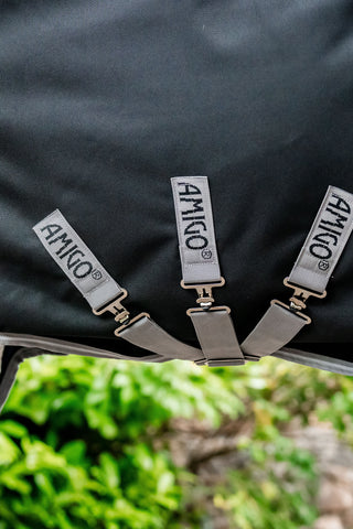 Amigo Regntäcke 1200D Plus 100g Svart/Titan Grey