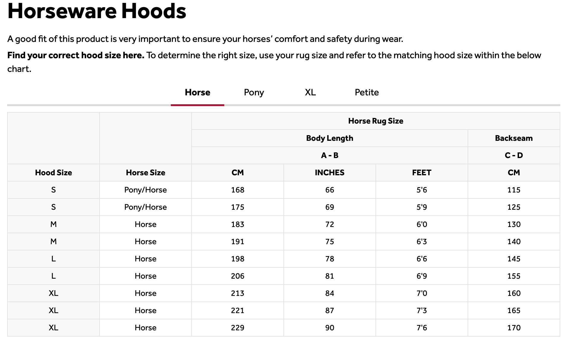 Size Guide