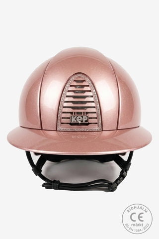 Riding Helmet Cromo 2.0 Diamond Pink Polo Crystal Frame Crystal Logo