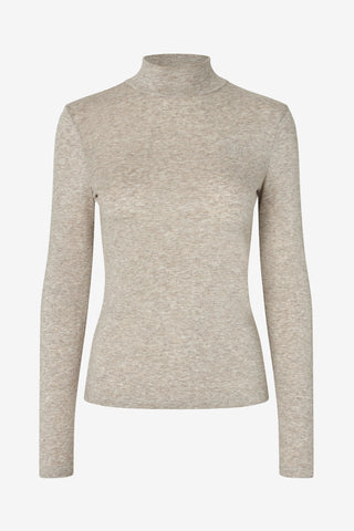 KLAbigail Polo Sweter Dziany Beige