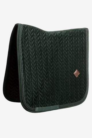 Dressyrschabrak Velvet Mini Pearls Pine Green