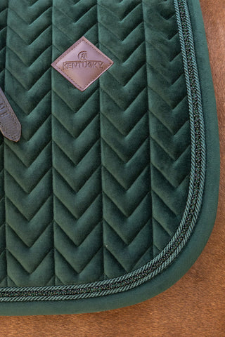 Dressyrschabrak Velvet Mini Pearls Pine Green