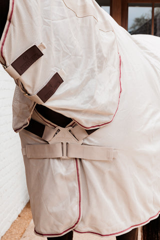 Fly Rug Mesh with Belly Plate Beige