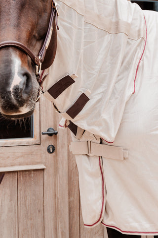 Fly Rug Mesh with Belly Plate Beige