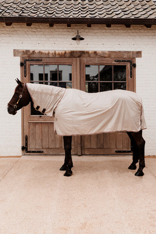 Fluedækken Mesh med Magplade Beige