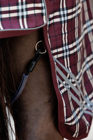 Regntäcke Comfort 0g Bordeaux/Rutig