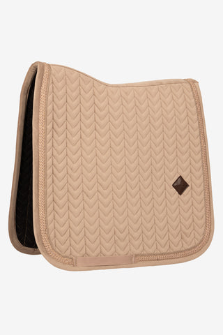 Schabrak velvet fishbone plaited glitter rope beige
