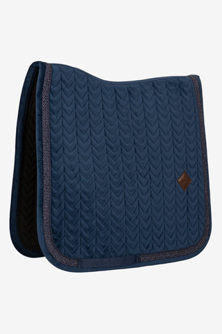 Schabrak Velvet Fishbone Plaited Glitter Rope Navy