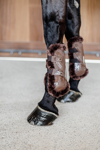 Senskydd Bamboo Fårskinn Brun/Brun