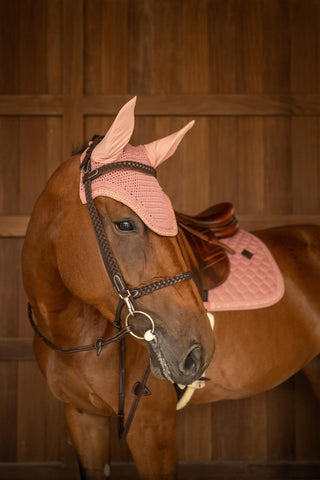Ljuddämpande Huva Wellington Plaited Glitter Rope Old Rose