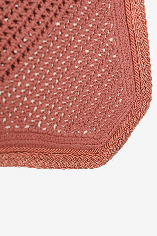 Ljuddämpande Huva Wellington Plaited Glitter Rope Old Rose