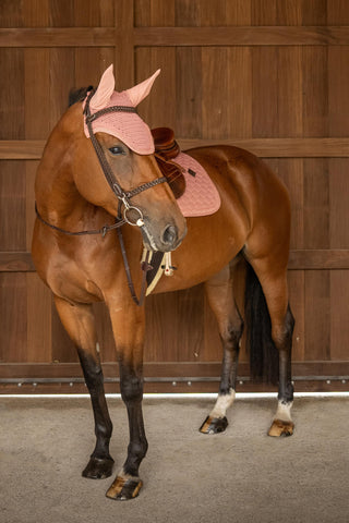 Ljuddämpande Huva Wellington Plaited Glitter Rope Old Rose