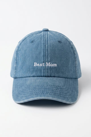 Kasket Best Mom Lyseblå