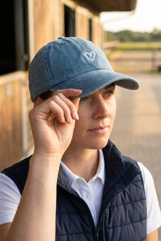 Kasket Hjerte Denim
