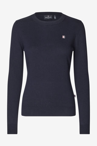 Classic Stickad Tröja Navy