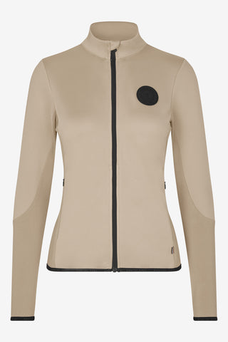 KLMiley Fleecetröja Beige Cobblestone