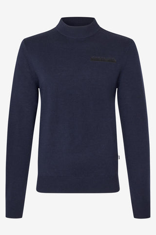 KLMitchel Stickad Tröja Herr Navy